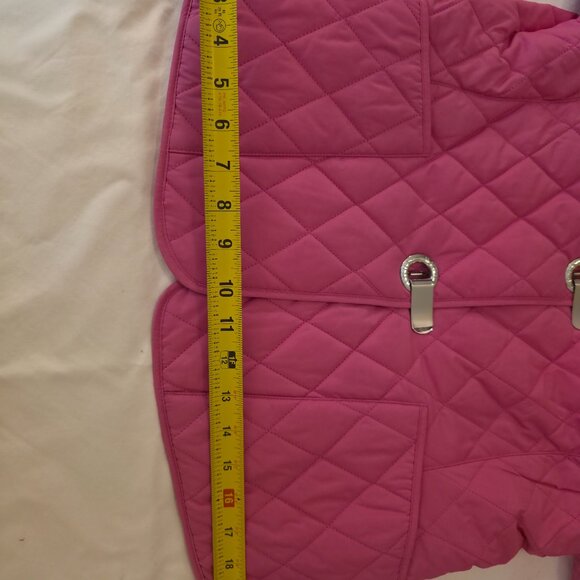Michael Kors Quilted Fuchsia Pink Jacket - NWT - Petite M - Picture 6 of 12